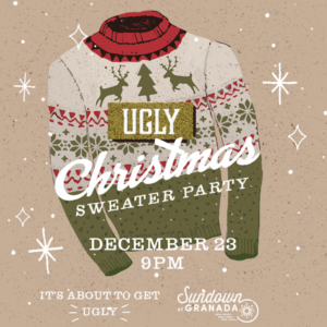 Sundown Granada Ugly Sweater Christmas Party