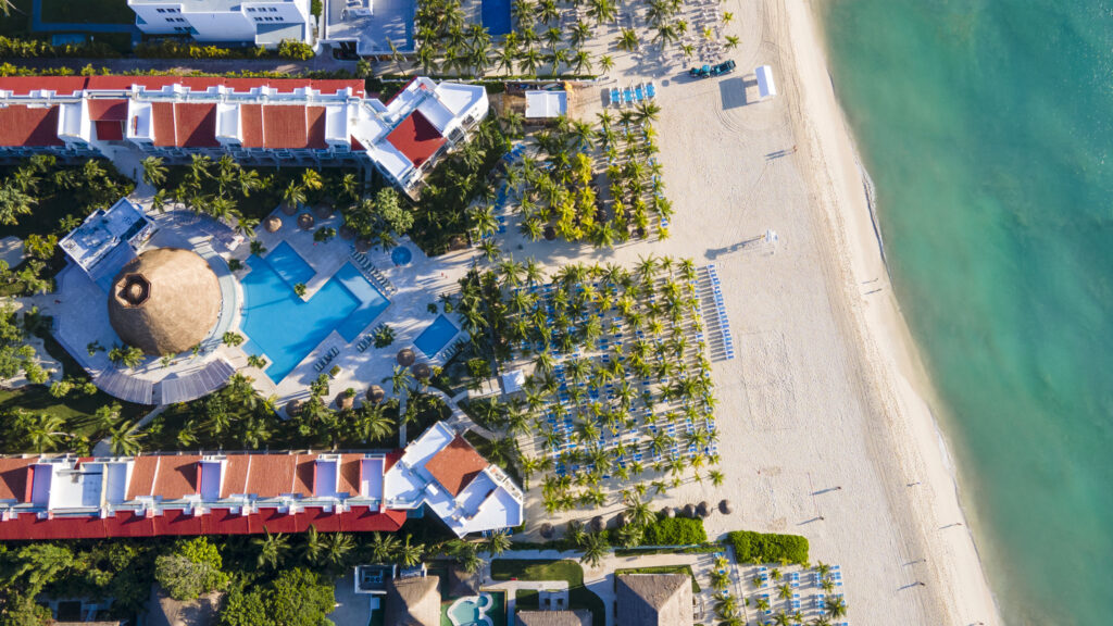 Aerial View of Viva Azteca Resort